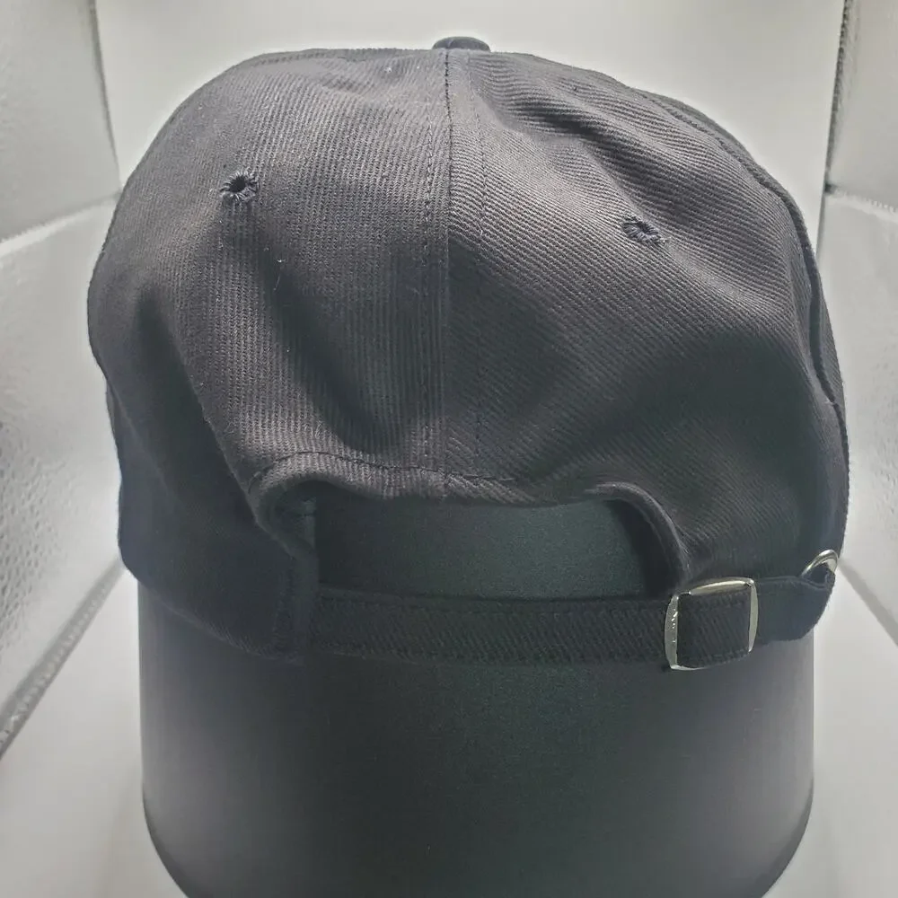 Vintage Omega Logo Snapback Hat Made in USA Black Adjustable Cap
